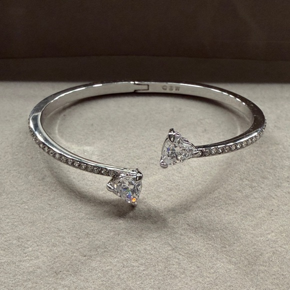 Swarovski Heart Bangle Bracelet